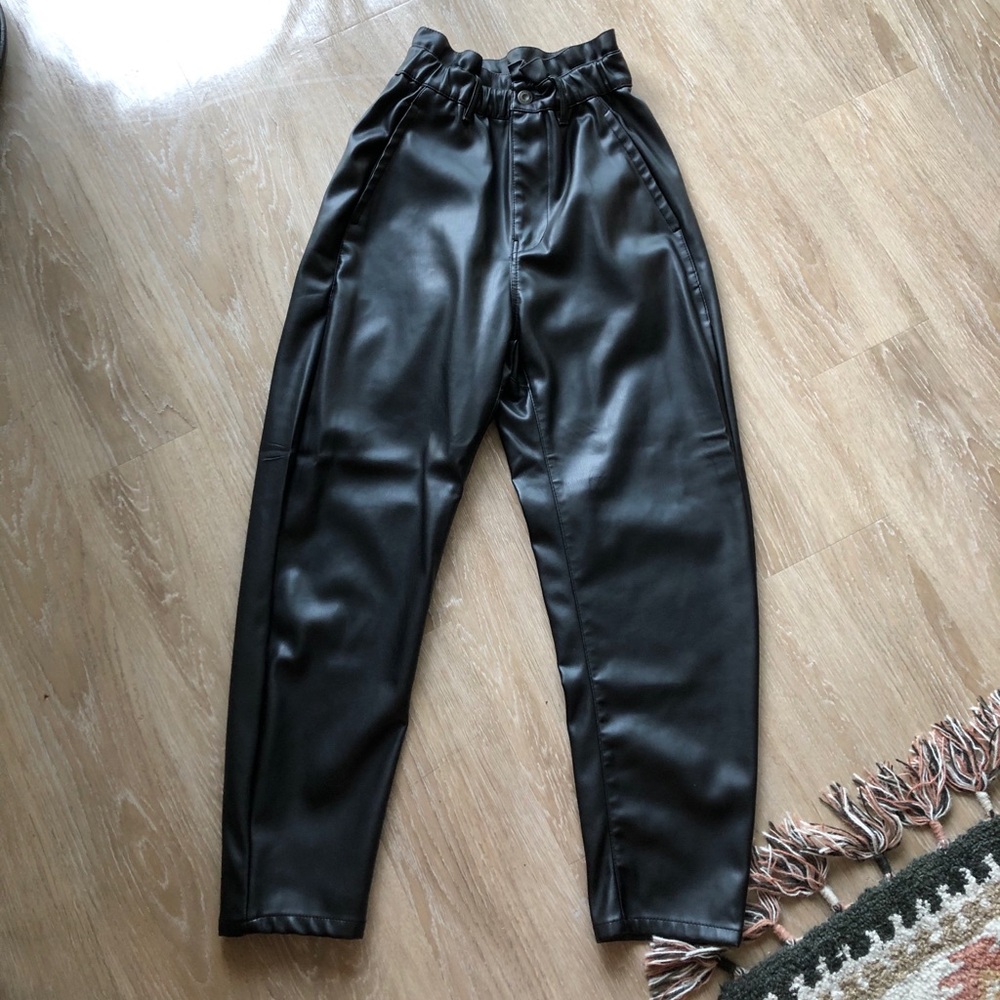 Zara Faux Leather Pants